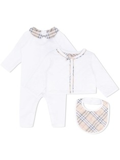 Burberry Kids подарочный набор из трех предметов в клетку Vintage Check