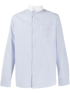 Barbour полосатая рубашка из сирсакера
