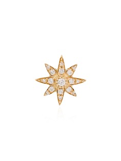 SHAY серьга-гвоздик Starburst из желтого золота с бриллиантами