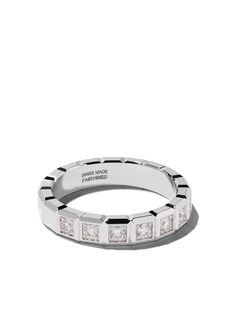 Chopard кольцо Ice Cube из белого золота с бриллиантами