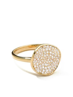 IPPOLITA кольцо Stardust Disc из желтого золота с бриллиантами