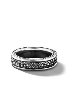 David Yurman серебряное кольцо Streamline с бриллиантами