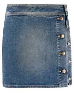 Givenchy джинсовая юбка мини на пуговицах
