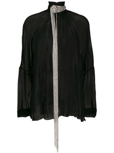 Christopher Kane декорированная блузка