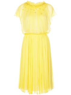 Jason Wu Collection плиссированное платье с короткими рукавами