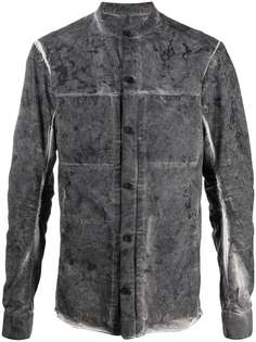 Masnada куртка-рубашка с эффектом потертости