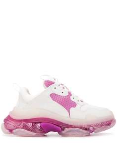 Balenciaga кроссовки Triple S на прозрачной подошве