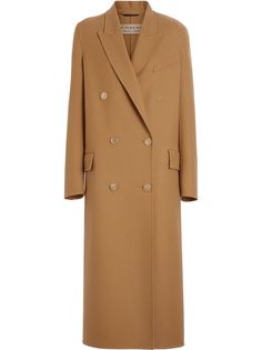 Burberry двубортное пальто строгого кроя