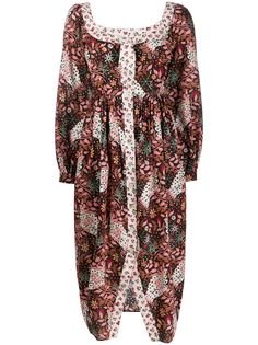 Liberty London платье Ianthe Valentine с цветочным принтом