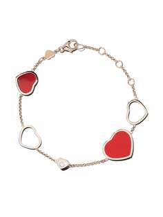 Chopard браслет Happy Hearts из розового золота с бриллиантами