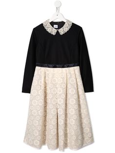 Familiar платье из джерси с кружевным подолом