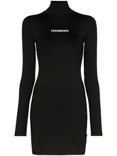 Vetements платье мини с логотипом