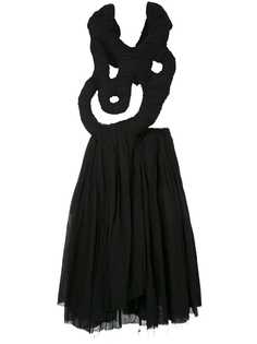 Comme Des Garçons Pre-Owned драпированное платье с абстрактной деталью