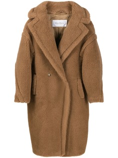 Max Mara двубортное фактурное пальто оверсайз