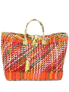 Ermanno Scervino объемная плетеная сумка-тоут