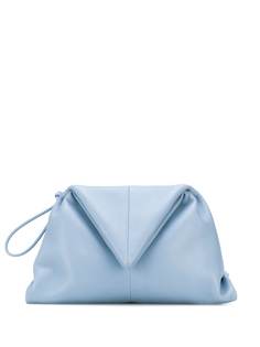 Bottega Veneta треугольный клатч с откидным клапаном