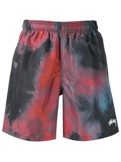 Stussy плавки-шорты с абстрактным принтом