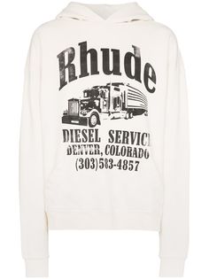 Rhude толстовка Diesel Service с капюшоном