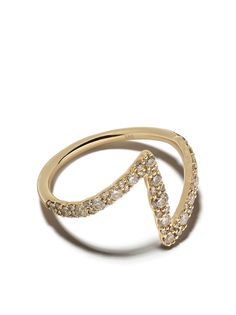 Astley Clarke кольцо Flash Interstellar из желтого золота с бриллиантами