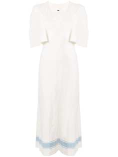 Jil Sander платье с полоской на подоле