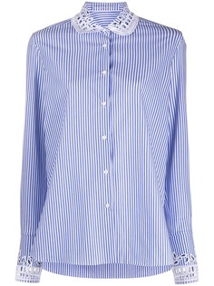 Ermanno Scervino рубашка с вышивкой на воротнике