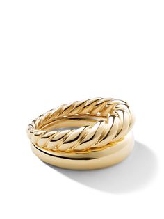 David Yurman кольцо Pure Form из желтого золота