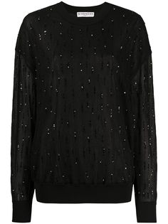 Givenchy джемпер с пайетками