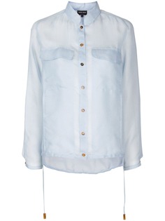 Giorgio Armani прозрачная рубашка оверсайз