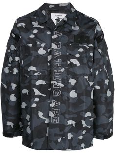 A BATHING APE® куртка-рубашка Gradation Camo Military Bape