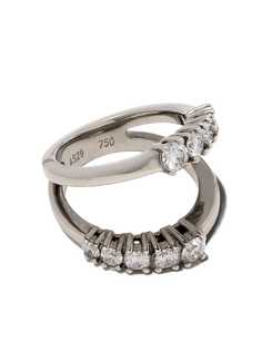 AS29 золотое кольцо Icicle с бриллиантами