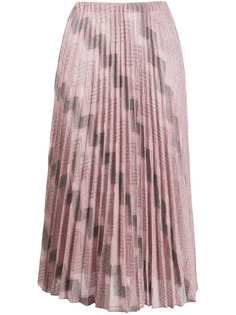 M Missoni плиссированная юбка с узором зигзаг
