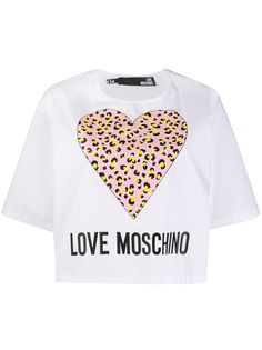 Love Moschino футболка с леопардовым принтом