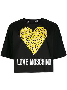 Love Moschino футболка с леопардовым принтом