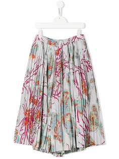 Emilio Pucci Junior плиссированные брюки с эффектом металлик