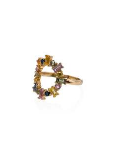 Ileana Makri 18K yellow gold Rainbow sapphire ring