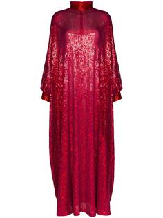 Ashish платье-кафтан с высоким воротником и пайетками