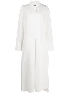 Jil Sander длинное платье-рубашка