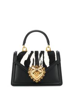 Dolce & Gabbana сумка-тоут Devotion с зебровым принтом