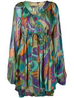 Alberta Ferretti платье мини с геометричным принтом