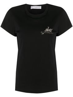 Givenchy укороченная футболка с логотипом