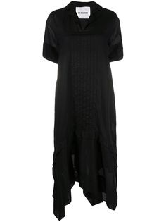 Jil Sander платье-рубашка асимметричного кроя