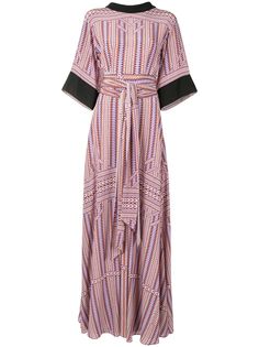 Amanda Wakeley длинное платье с завязками на поясе