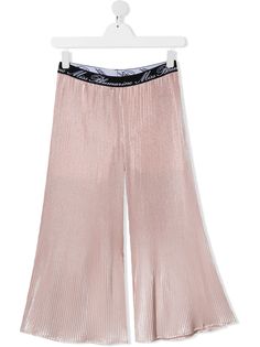 Miss Blumarine плиссированные брюки широкого кроя