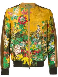 Etro куртка-бомбер с цветочным узором