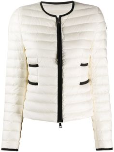 Moncler двухцветный пуховик