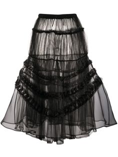 Comme Des Garçons Noir Kei Ninomiya ярусная юбка из тюля