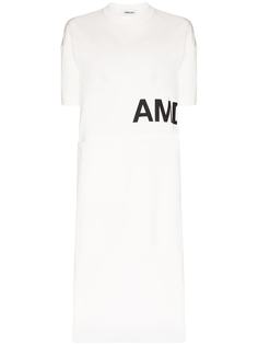 AMBUSH платье-футболка с логотипом и боковыми разрезами