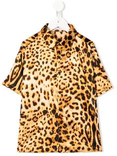 BO(Y)SMANS рубашка с леопардовым принтом и короткими рукавами