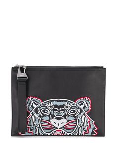 Kenzo клатч с вышивкой Tiger