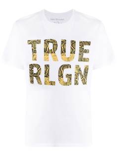 True Religion snakeskin logo T-shirt